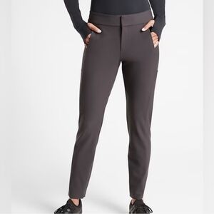 Slim Tapered Women's Pants in Dark Gray